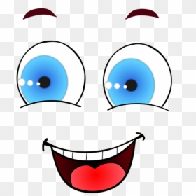 Face Smiley Laugh Joy Eyes Mouth Comic, HD Png Download - smiley face png transparent