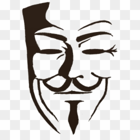 Transparent V For Vendetta Png - V For Vendetta Mask Drawing, Png Download - v for vendetta mask png