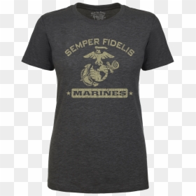 T Shirt Marines Corps, HD Png Download - marine corps emblem png