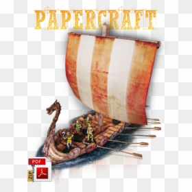 Viewing Product / Viking Longship - Viking Longship Papercraft, HD Png Download - viking ship png