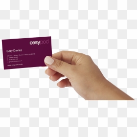 Thumb Image - Visiting Card With Hand, HD Png Download - hand holding something png