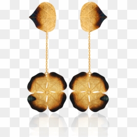 Lily Pad With Ember Detail Earrings - Earrings, HD Png Download - lilypad png