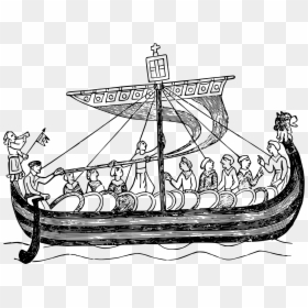 Ship From The Time Of William The Conqueror Clip Arts - William The Conquerors Ship, HD Png Download - viking ship png