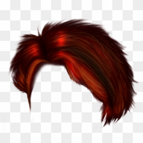 Men Short Hair Png - Red Short Hair Png, Transparent Png - boy hair png