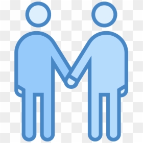 It"s A Logo For Depicting A Meeting Between Two People, HD Png Download - two people png
