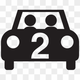 Driving In A Car Black People Png - Silhouette Car With People, Transparent Png - two people png