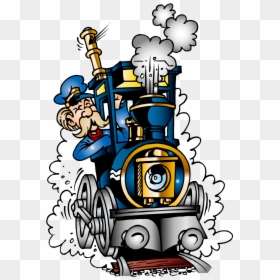 Railroad Engineer Steam Locomotive - Steam Locomotive Train Engineer, HD Png Download - old train png