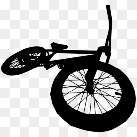 Bike Silhouette Transparent, HD Png Download - bike tire png