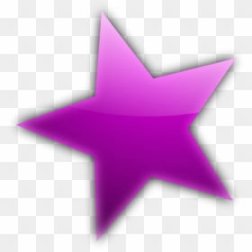 Purple Star Flower Clipart - Purple Star Png, Transparent Png - purple stars png