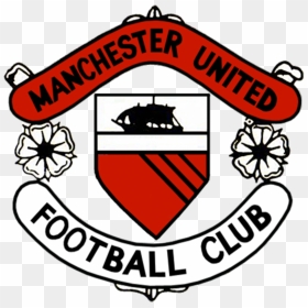 Old Manchester United Badge, HD Png Download - man u logo png