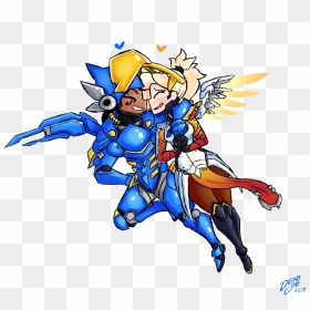 Transparent Pharah Overwatch Png - Pixel Art Mercy And Pharah, Png Download - dead animal png