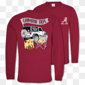 Southern Couture Alabama Jeep Cardinal Red Ls - Simply Southern Fsu T Shirt, HD Png Download - roll tide png
