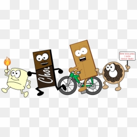 Transparent Smore Clipart - Smores Funny Cartoon Clipart, HD Png Download - smore png