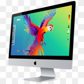 Imac - Sketches - Mac - Mockup Gradient - Imac Png Transparent Angled, Png Download - mac monitor png