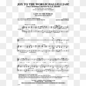 Thumbnail Joy To The World Hallelujah - Sheet Music, HD Png Download - joy to the world png