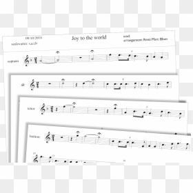 Joy To The World - Sheet Music, HD Png Download - joy to the world png