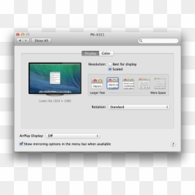 Transparent Mac Monitor Png - Mac Display Preferences, Png Download - mac monitor png