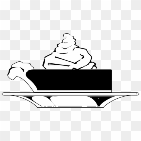 Apple Pie Clipart Black And White - Sitting, HD Png Download - pie clipart png