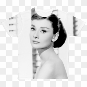 Audrey Hepburn ﻿classic Sublimation Adult T-shirt"  - Audrey Hepburn, HD Png Download - audrey hepburn png