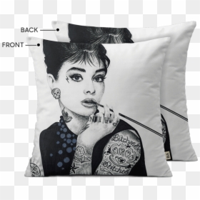 Transparent Audrey Hepburn Png - Art Audrey Hepburn With Tattoos, Png Download - audrey hepburn png