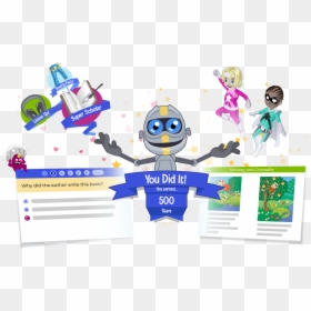 Student Rewards - Cartoon, HD Png Download - kids reading png