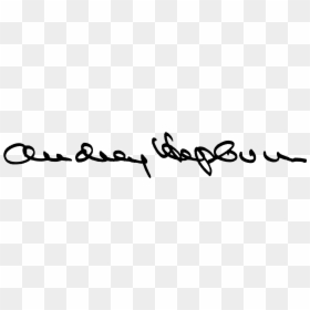 Audrey Hepburn Autograph Png, Transparent Png - audrey hepburn png
