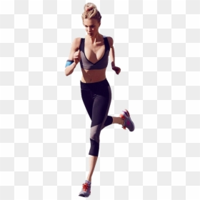 Running Female Transparent Images - Woman Sport Png, Png Download - running person png