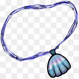 Shell Necklace Club Penguin Wiki Fandom Powered By - Club Penguin Shell Necklace, HD Png Download - rapper chain png