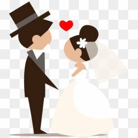Groom Clipart Wedding Reception Couple - Vector Bride And Groom, HD Png Download - groom png