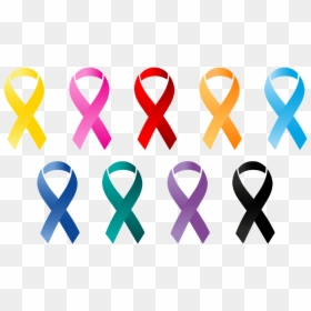 Transparent Alzheimers Ribbon Clipart - Cancer Research Uk Symbol, HD Png Download - cancer ribbons png