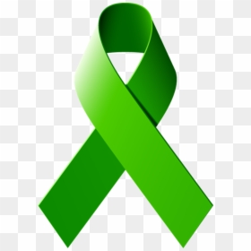 Ribbon - Green Cancer Ribbon Png, Transparent Png - cancer ribbons png