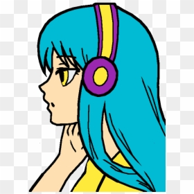 Jacksepticeye Art As A Girl , Png Download - Anime Girl Not Colored, Transparent Png - evee png