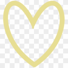 Gold Heart Outline Clipart - Heart Vector Outline Gold, HD Png Download - gold outline png