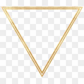 Gold Divider 2 - Transparent Gold Triangle Png, Png Download - gold outline png
