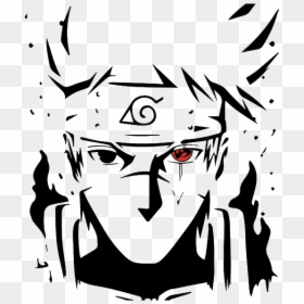 Naruto Black And White, HD Png Download - kakashi hatake png