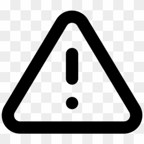 Transparent Triangle Icon Png - Warning Icon Vector Png, Png Download - triangle icon png