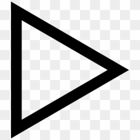 Right Triangle Icon Png , Png Download - Outline Triangle Png, Transparent Png - triangle icon png
