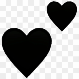 Transparent Tumblr Png Black, Png Download - black heart outline png