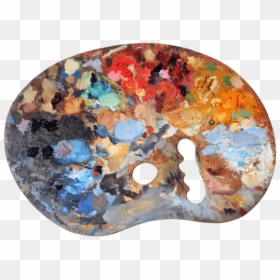 Used Artists Palette - Used Paint Palette Png, Transparent Png - palette png