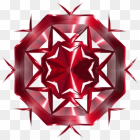 Christmas Ornament,symmetry,red - Clip Art, HD Png Download - star line png