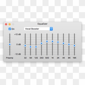 Itunes Eq - Vocal Booster Equalizer Settings, HD Png Download - music equalizer png