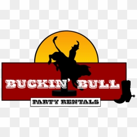 Buckin Bull Party Rentals - Mechanical Bull Ride Logo, HD Png Download - bull riding png