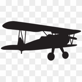 Download Free With A - Propeller Plane Silhouette, HD Png Download - airplane transparent png