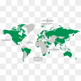 Mapa Mundi Baieo3 - Visa Waiver Program Map, HD Png Download - mapamundi png