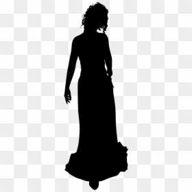 Illustration, HD Png Download - woman in dress silhouette png