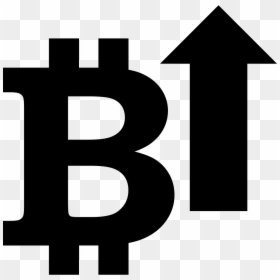 Bitcoin With An Up - Bitcoin, HD Png Download - arrow pointing up png
