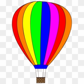 Transparent Hot Air Balloon Png - Drawing Colorful Hot Air Balloon, Png Download - balon png