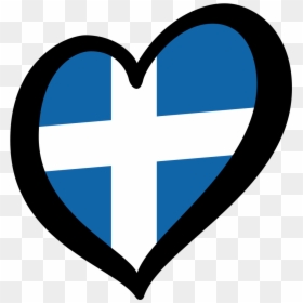 Eurovision Heart Flag Denmark, HD Png Download - greek flag png