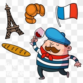 France Clipart Cheese French - France Clipart, HD Png Download - mostacho png