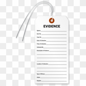 Chain Of Evidence Tag, HD Png Download - white tag png